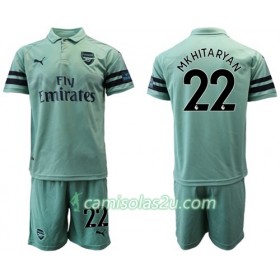 Camisolas de Futebol Arsenal Mkhitaryan 22 Criança Equipamento 3ª 2018/19 Manga Curta
